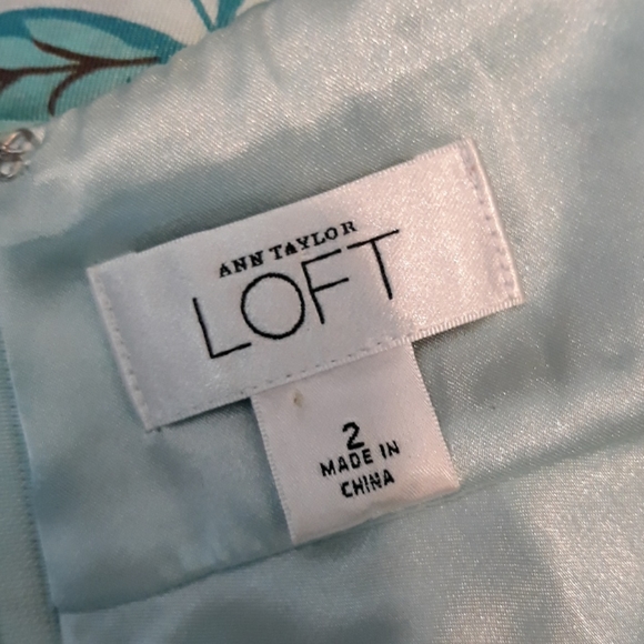 ANN TAYLOR LOFT FLORAL PRINT 💯% SILK HALTER DRESS NEW MULTICOLOR - Picture 7 of 9